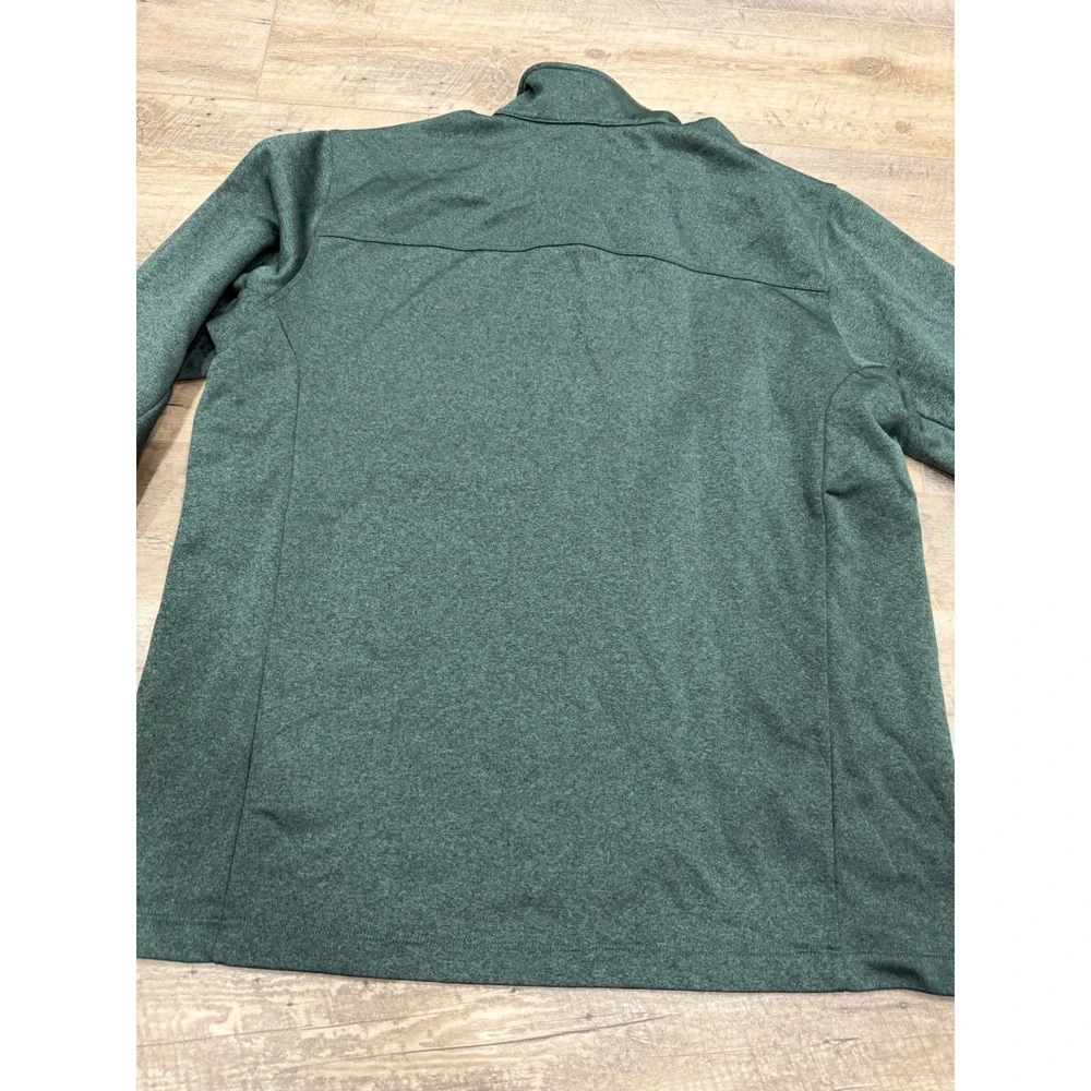 The North Face Mens XL 1/4 Zip Pullover Fleece Jacket Green Heather Canyonlands